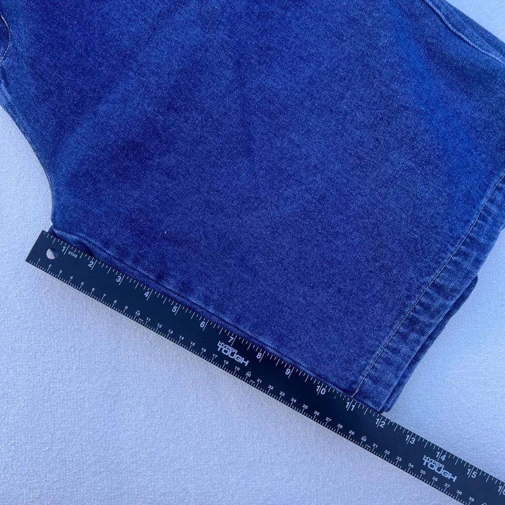 VTG Y2K Route 66 Men's Cargo Denim Shorts Casual Summer Utility Pockets Size 36